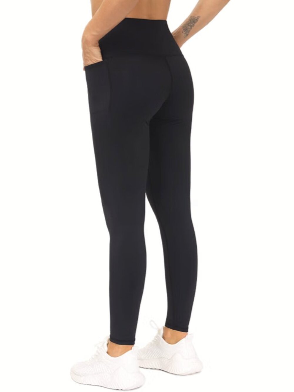 The Gym People Tummy Control Workout Yoga Pants Leggings w/ Pockets Black Size S - Picture 2 of 14